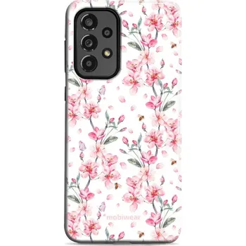 Pouzdro na mobilní telefon Odolný obal Mobiwear Elite Pro - Samsung Galaxy A33 5G - E124E Růžové květy (Odolné pouzdro, obal kryt Mobiwear Elite Pro - maximální ochrana mobilu, zesílené hrany, přesné výřezy, pohodlné držení, odolná grafika, kvalitní materiály)