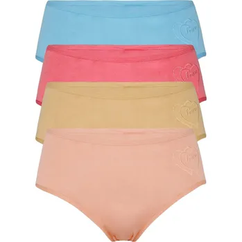 Kalhotky Srdíčko - bambusové kalhotky 1954a1679 - 3 ks XXL vícebarevná