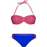 Jordi Bandeau bikiny vyztužené s kosticí S868 XL zářivě růžová