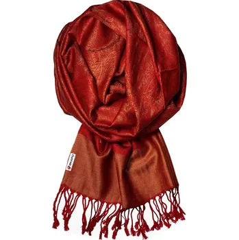 Šála Radbuza luxusní dámská šála karmínová červená