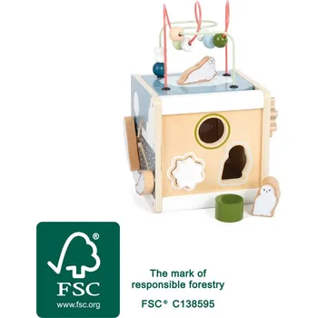 Dřevěná hračka small foot Motorická kostka Artic