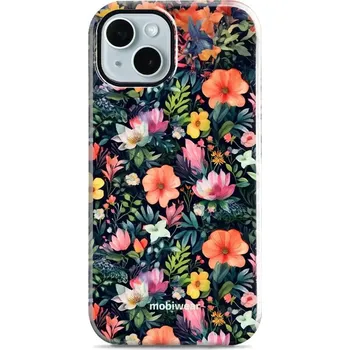 Pouzdro na mobilní telefon Odolný obal Mobiwear Elite Pro - Apple iPhone 14 - EP48E Pestré kvítky (Odolné pouzdro, obal kryt Mobiwear Elite Pro - maximální ochrana mobilu, zesílené hrany, přesné výřezy, pohodlné držení, odolná grafika, kvalitní materiály)