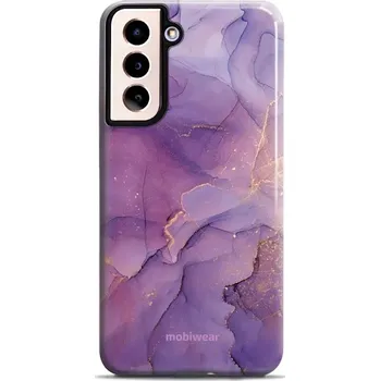 Pouzdro na mobilní telefon Odolný obal Mobiwear Elite Pro - Samsung Galaxy S21 - EP20E Fialový mramor (Odolné pouzdro, obal kryt Mobiwear Elite Pro - maximální ochrana mobilu, zesílené hrany, přesné výřezy, pohodlné držení, odolná grafika, kvalitní materiály)