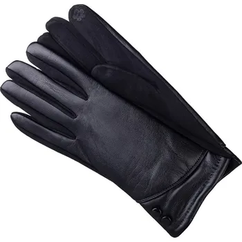 Rukavice Dámské rukavice z umělé kůže 4010-9, černé barvy 9001932