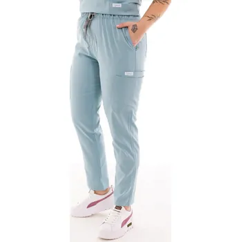 Zdravotnický plášť Dámské zdravotnické kalhoty Unidress Basic, modrý oceán - Velikost XS