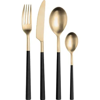 Příbor PINTINOX Sada 24 ks příborů Hive Black & Honey