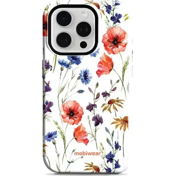 Pouzdro na mobilní telefon Odolný obal Mobiwear Elite Pro - Apple iPhone 15 Pro - EP04E Luční kvítí (Odolné pouzdro, obal kryt Mobiwear Elite Pro - maximální ochrana mobilu, zesílené hrany, přesné výřezy, pohodlné držení, odolná grafika, kvalitní materiály)