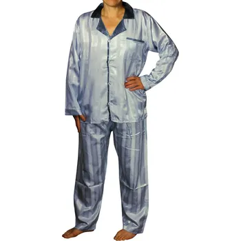 Pánské pyžamo Aoda Gorra Satin pánské pyžamo K150814 XL světle modrá