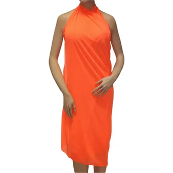 Šátek Janette Orange lehký pareo šátek oranžová zářivá