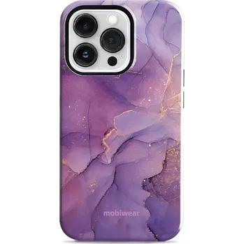 Pouzdro na mobilní telefon Odolný obal Mobiwear Elite Pro - Apple iPhone 13 Pro - EP20E Fialový mramor (Odolné pouzdro, obal kryt Mobiwear Elite Pro - maximální ochrana mobilu, zesílené hrany, přesné výřezy, pohodlné držení, odolná grafika, kvalitní materiály)