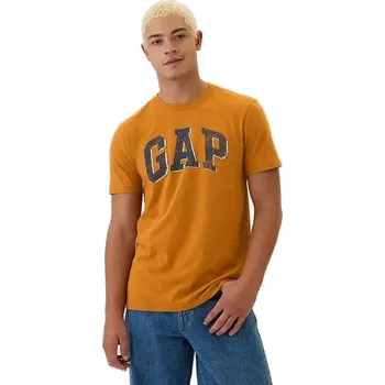 Pánské tričko tričko GAP V-Everyday Soft Logo Novelty Arch - Tigers Eye 651 M