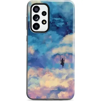 Pouzdro na mobilní telefon Odolný obal Mobiwear Elite Pro - Samsung Galaxy A52 / A52 5G / A52s - ER09E Dívka na houpačce v oblacích (Odolné pouzdro, obal kryt Mobiwear Elite Pro - maximální ochrana mobilu, zesílené hrany, přesné výřezy, pohodlné držení, odolná grafika, kvalitní)