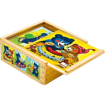 Dřevěná hračka BINO 13205 dřevěné kostky 9 ks Baribal