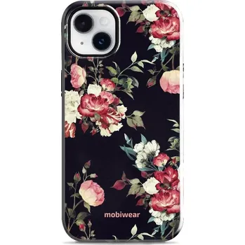 Pouzdro na mobilní telefon Odolný obal Mobiwear Elite Pro - Apple iPhone 14 Plus - ED11E Růže na černé (Odolné pouzdro, obal kryt Mobiwear Elite Pro - maximální ochrana mobilu, zesílené hrany, přesné výřezy, pohodlné držení, odolná grafika, kvalitní materiály)