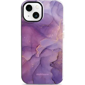Pouzdro na mobilní telefon Odolný obal Mobiwear Elite Pro - Apple iPhone 13 - EP20E Fialový mramor (Odolné pouzdro, obal kryt Mobiwear Elite Pro - maximální ochrana mobilu, zesílené hrany, přesné výřezy, pohodlné držení, odolná grafika, kvalitní materiály)