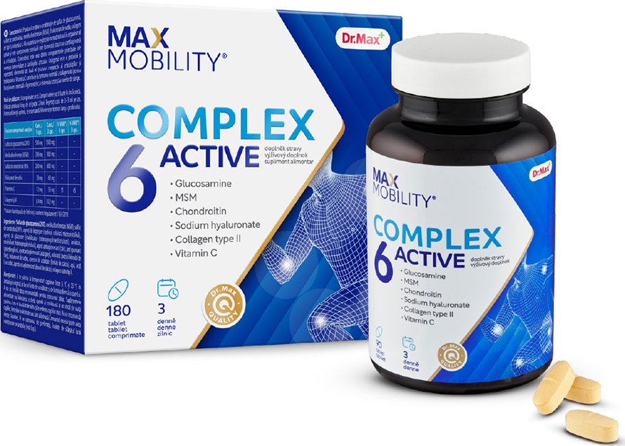 foto Kloubní výživa Dr. Max Mobility Complex 6 Active 180 tbl.