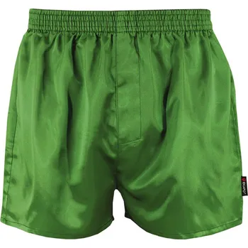 Trenýrky Cool Denis pánské saténové trenýrky XL zelená