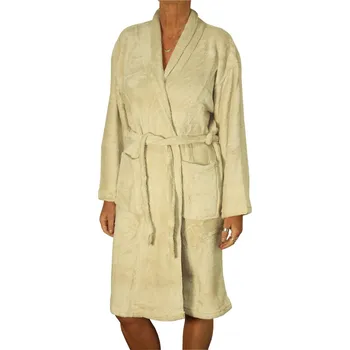 Dámské noční prádlo Dream V hřejivý župan RH 16008-2 XXL světle béžová