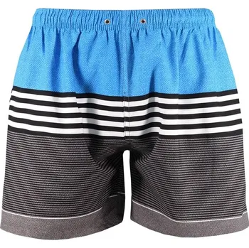 Pánské plavky Miko pánské koupací šortky s proužky BK-9052 M modrá