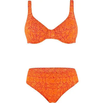 Dámské oblečení Berka dámské dvoudílné plavky bez výztuže L oranžová