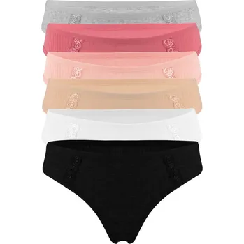 Body Manka dámská bavlněná tanga 5352 M vícebarevná