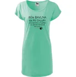 DOBRÝ TRIKO Dámské tričko/šaty Bavlna, chlupy, bahno Velikost: S, Barva: Mátová