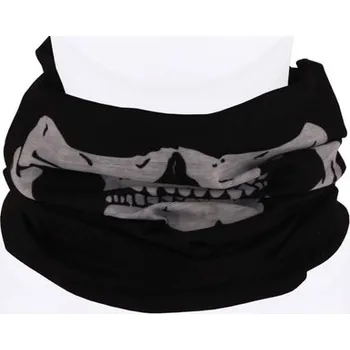 Šátek Crazy Skull - multifunkční šátek nákrčník černá