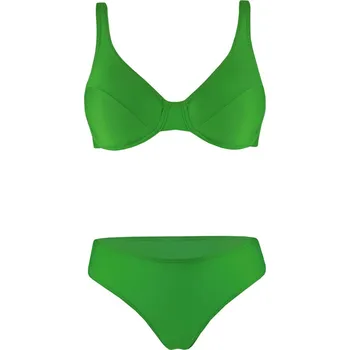 Dámské plavky Claudy dámské nevyztužené plavky L zelená