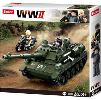 Stavebnice Sluban Sluban B0687 Sovětské samohybné dělo SU-85