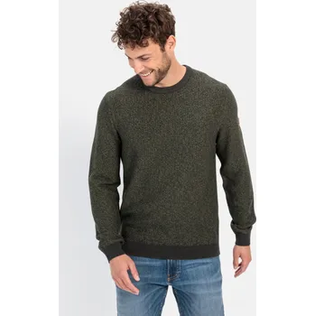 Pánský svetr SVETR CAMEL ACTIVE PULLOVER CREWNECK LEAF GREEN