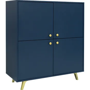 Komoda STO Komoda SIENA 4D, 100 cm Námořnická modrá