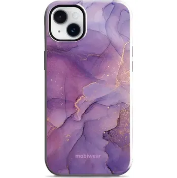 Pouzdro na mobilní telefon Odolný obal Mobiwear Elite Pro - Apple iPhone 14 Plus - EP20E Fialový mramor (Odolné pouzdro, obal kryt Mobiwear Elite Pro - maximální ochrana mobilu, zesílené hrany, přesné výřezy, pohodlné držení, odolná grafika, kvalitní materiály)