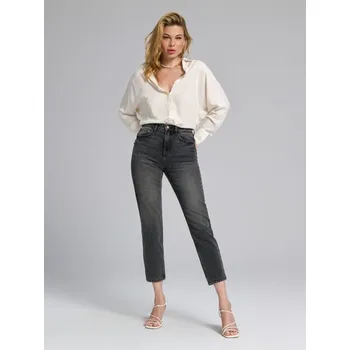 Dámské džíny Sinsay - Džíny mom fit - šedá - 7223F-90J - 7223F-90J-32-1