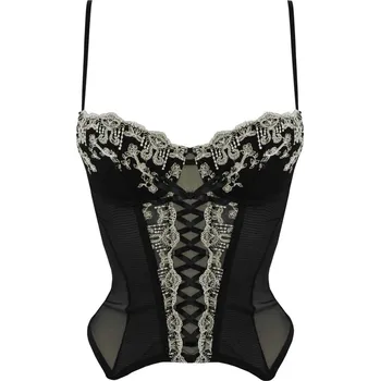 Podprsenka Melin dámský luxusní korzet vyšívaný 90B vícebarevná