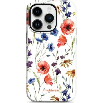 Pouzdro na mobilní telefon Odolný obal Mobiwear Elite Pro - Apple iPhone 14 Pro - EP04E Luční kvítí (Odolné pouzdro, obal kryt Mobiwear Elite Pro - maximální ochrana mobilu, zesílené hrany, přesné výřezy, pohodlné držení, odolná grafika, kvalitní materiály)