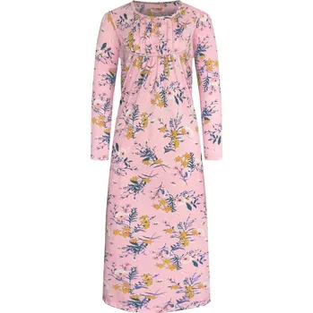 Body Velenka noční košile s dlouhým rukávem 6976 4XL světle růžová