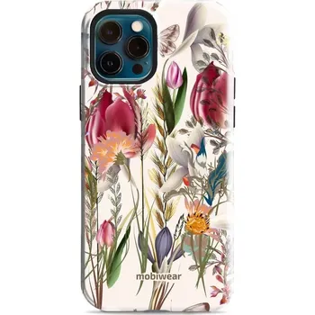 Pouzdro na mobilní telefon Odolný obal Mobiwear Elite Pro - Apple iPhone 12 / 12 Pro - EP01E Rozkvetlá louka (Odolné pouzdro, obal kryt Mobiwear Elite Pro - maximální ochrana mobilu, zesílené hrany, přesné výřezy, pohodlné držení, odolná grafika, kvalitní materiály)