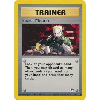 Sběratelská karetní hra Pokémon GH 118/132 Secret Misson - Gym Heroes Stav: Excellent