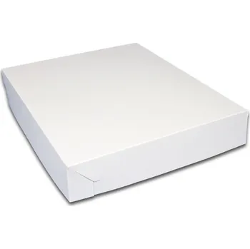 Krabice na pečivo Hit Office Smart krabice na chlebíčky s víkem 40 x 27 x 7 cm 50 ks bílá