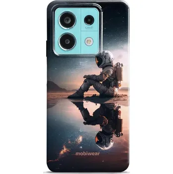 Pouzdro na mobilní telefon Odolný obal Mobiwear Elite Pro - Xiaomi Redmi Note 13 5G - E003E Astronaut na samotce (Odolné pouzdro, obal kryt Mobiwear Elite Pro - maximální ochrana mobilu, zesílené hrany, přesné výřezy, pohodlné držení, odolná grafika, kvalitní materiály)