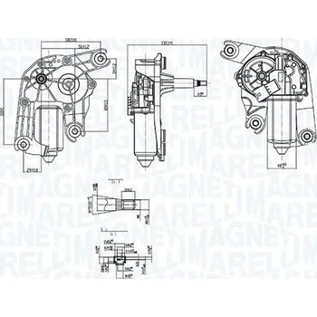 Motorek stěrače a odstřikovače Motor stěračů AGB 57C1SWT2