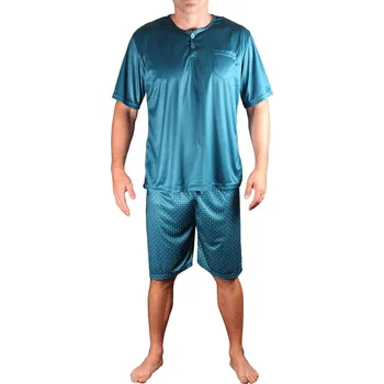Pánské pyžamo Igor pánské pyžamo krátké 697 M petrolejová