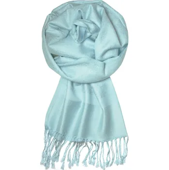 Šála Roma pashmina seablue luxusní kašmírová šála CHZ-104_19 světle modrá