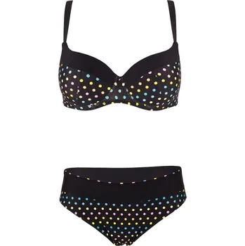 Dámské plavky Leona dvoudílné plavky s výztuží S1242 M černá