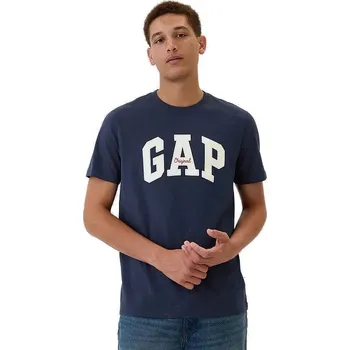 Pánské tričko tričko GAP V-Frch Everyday Soft Original Arch - Tapestry Navy XXL