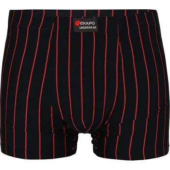 Pánské spodní prádlo Herbert Black boxerky 4XL červená