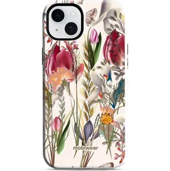 Pouzdro na mobilní telefon Odolný obal Mobiwear Elite Pro - Apple iPhone 15 Plus - EP01E Rozkvetlá louka (Odolné pouzdro, obal kryt Mobiwear Elite Pro - maximální ochrana mobilu, zesílené hrany, přesné výřezy, pohodlné držení, odolná grafika, kvalitní materiály)