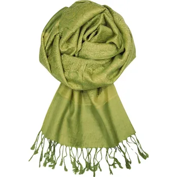 Šála Abante cashmere šála olive 68 světle zelená