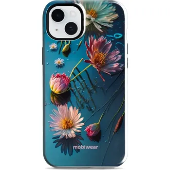 Pouzdro na mobilní telefon Odolný obal Mobiwear Elite Pro - Apple iPhone 15 Plus - E013E Květy na hladině (Odolné pouzdro, obal kryt Mobiwear Elite Pro - maximální ochrana mobilu, zesílené hrany, přesné výřezy, pohodlné držení, odolná grafika, kvalitní materiály)
