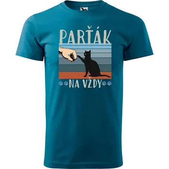 DOBRÝ TRIKO Pánské tričko s potiskem Parťák na vždy Velikost: 2XL, Barva: Petrolejová